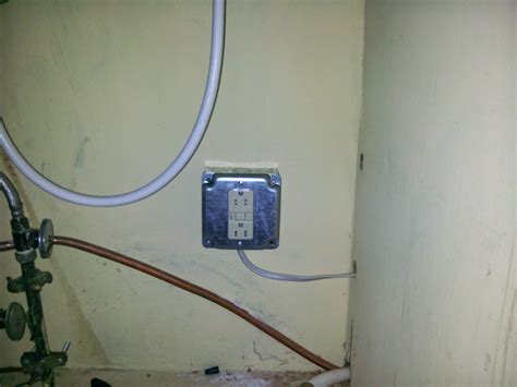 electrical junction box under sink|kitchen sink electrical outlet wiring.